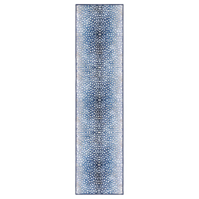 Dang Animal Print Navy/Ivory Area Rug