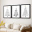 Arbre de Noël - Toile tendue avec châssis sur mesure - 3 pièces-1750120853-1750120858
