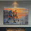 « usa vs can » par parvez taj,, reproduction d’art sur toile tendue-14819791