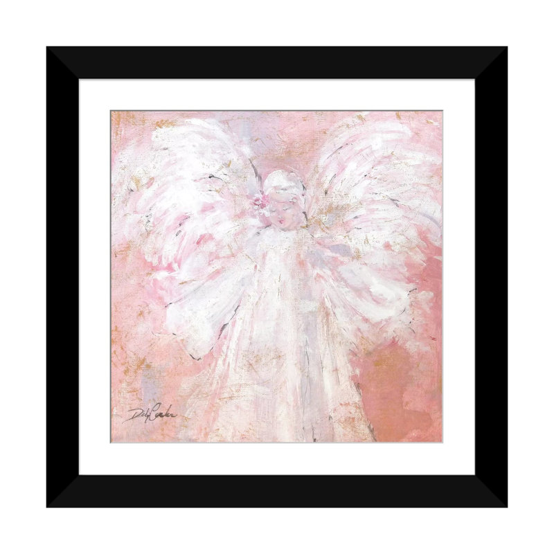 "sous mes ailes" , impression sur toile, H 16 po x l 16 po x P 1 po, Papier d'art encadré noir, Blanc