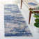 Mercurio Abstract Beige/Blue Area Rug