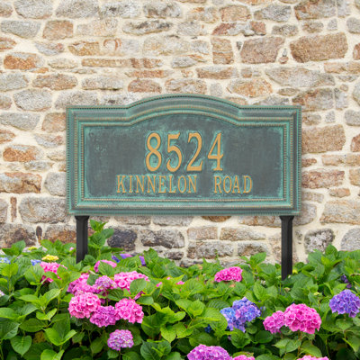 Signature Series 2-Line Lawn Address Sign
