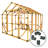 90 Square Feet Chicken Coop with Chicken Run For Up To 22 Chickens
