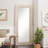 Carmaine Mango Wood Vine Scroll White Wall Mirror with Brown Carved Detail