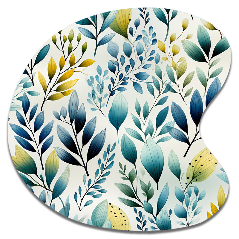 «Henriksen - Unique Shape botanical», reproduction d'art asymétrique, H 27 po x l 27 po