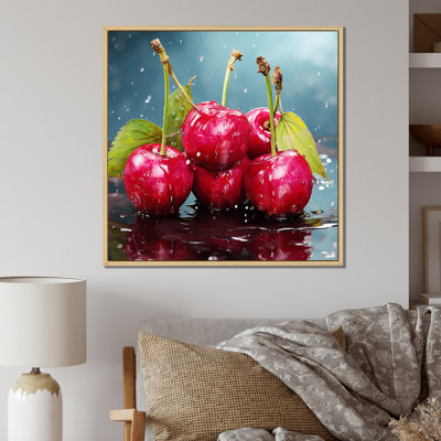 Cherry Eclipse 1 - Art mural cerise
