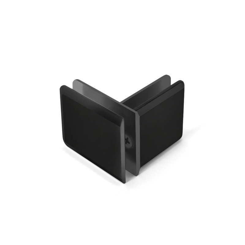 Pince de traverse pivotante biseautée 90 degrés FHC BPT90MB - Noir mat, Noir mat