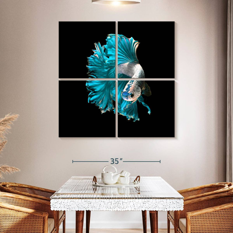 Brampt Plush Fighter Fish, 45'' H x 45'' W