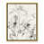 Toile avec cadre flottant or