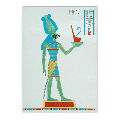 Tempered Glass Illustration of Ptah-Sokar Chopping Board