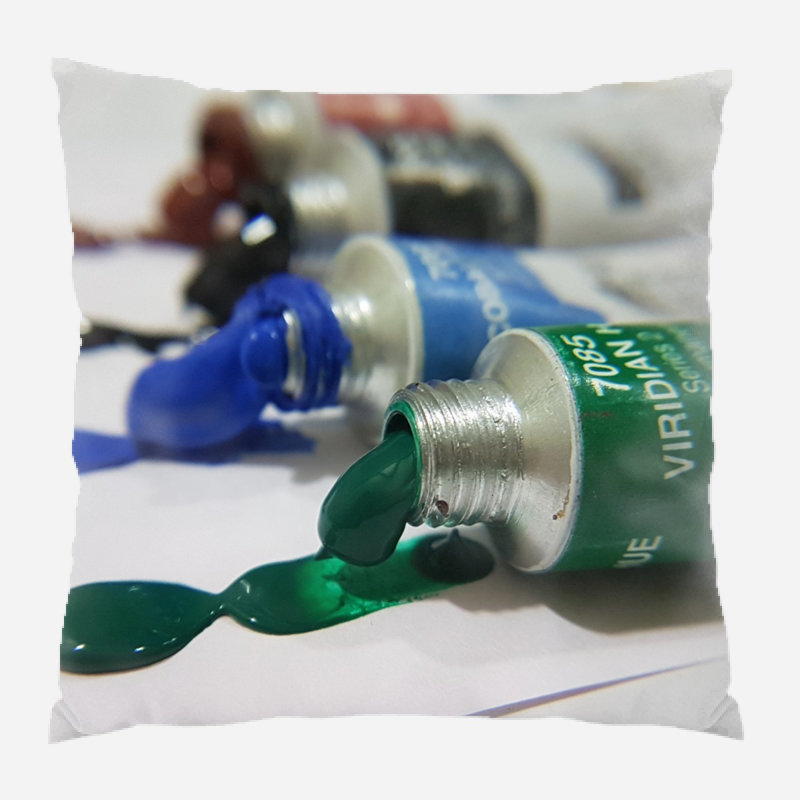 Coussin décoratif coloré Wabasso, Microsuède, Intérieur