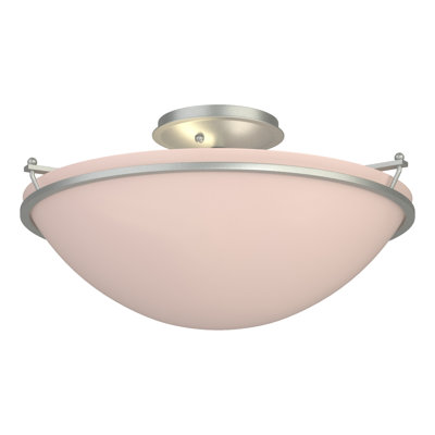 Simple Lines Bowl Semi Flush Mount