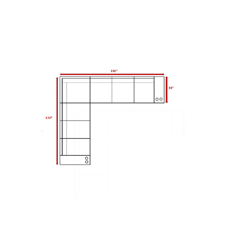 Ensemble de canapé modulaire d'extérieur en rotin 9 pièces avec coussins - prêt à l'emploi