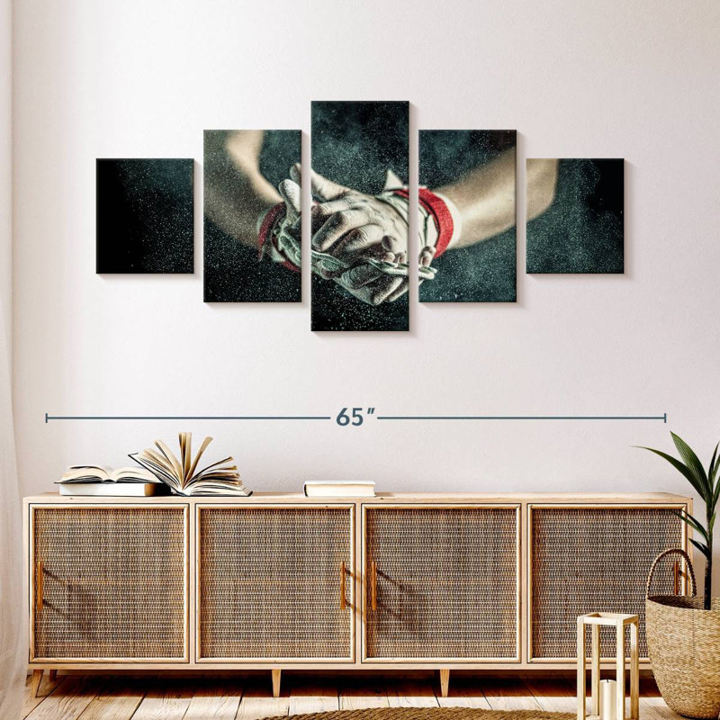Dusting The Hands, 24" H x 55" W