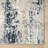 Modern Abstract Performance Ivory/Gray/Blue Area Rug-1415602164