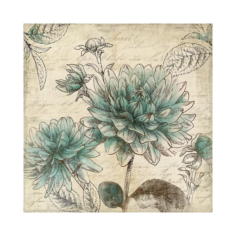 Blue Botanical II by Aimee Wilson - Wrapped Canvas Print, 66.04 cm H x 66.04 cm W x 1.91 cm D