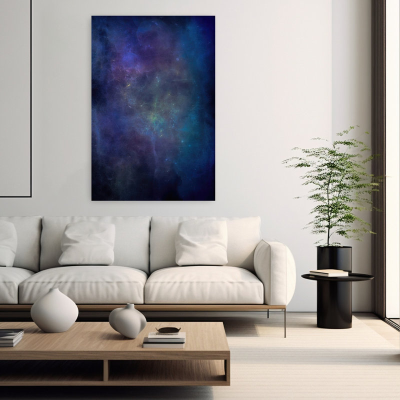 Cosmic Dreamscape Abstract Dreamy Ethereal Nature Landscape Wall Art by Alpenglow Workshop - Wrapped Canvas Print