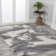 Tapis gris / crème Crapse