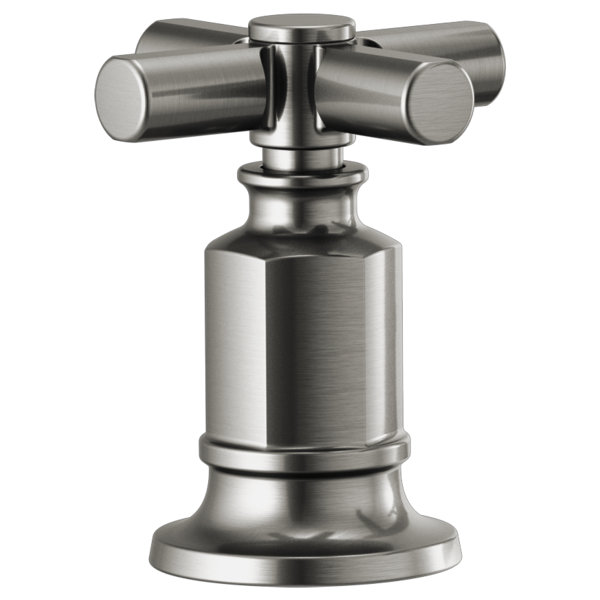 Invari® Roman Tub Faucet with Handshower, Luxe Steel, Cross