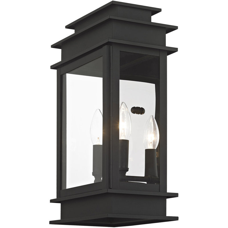 Cortana Wall Light, Black, 15.25" H x 9.5" W x 9.5" D