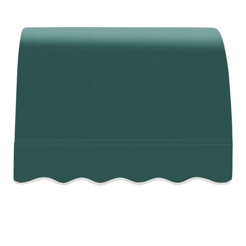 Awntech Savannah Acrylic Fabric Fixed Awning, 44" H x 52.5" W x 36" D, Forest