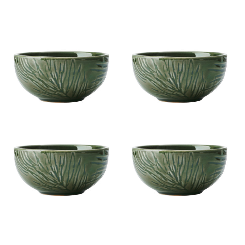 Mikasa Jardin Stoneware Dip Bowls, 10cm, Green