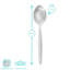 Argon Tableware - Economy Silver Dessert Spoons - Rust Resistant Flatware Set of 12