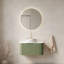 Élégant meuble-lavabo mural avec lavabo en céramique, matériaux de qualité supérieure pour les salles de bain modernes