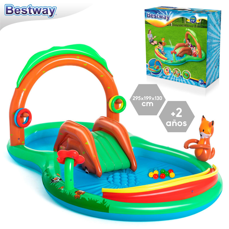 Free Form Kiddie Pool 130cm H x 295cm W x 199cm L