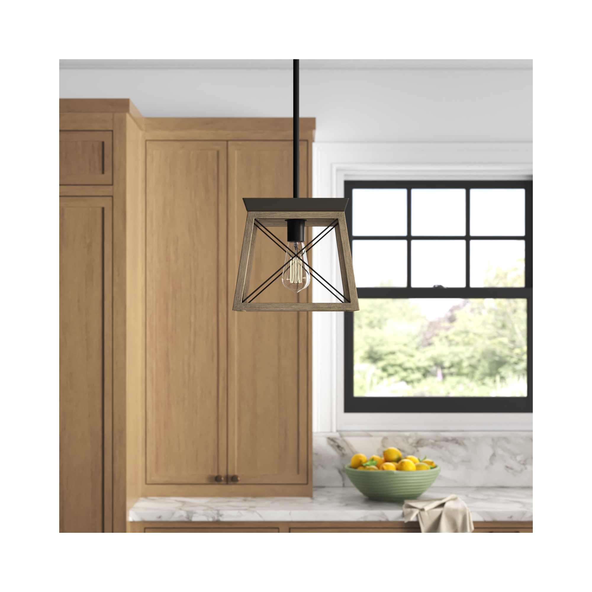 Soleil Single Light Dimmable Pendant, Antique Bronze