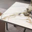 Rock Slab Table with Stainless Steel Legs-105325823