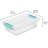 Sterilite Plastic Stackable Storage Bin w/Clear Latch Lid-99476632-99476626