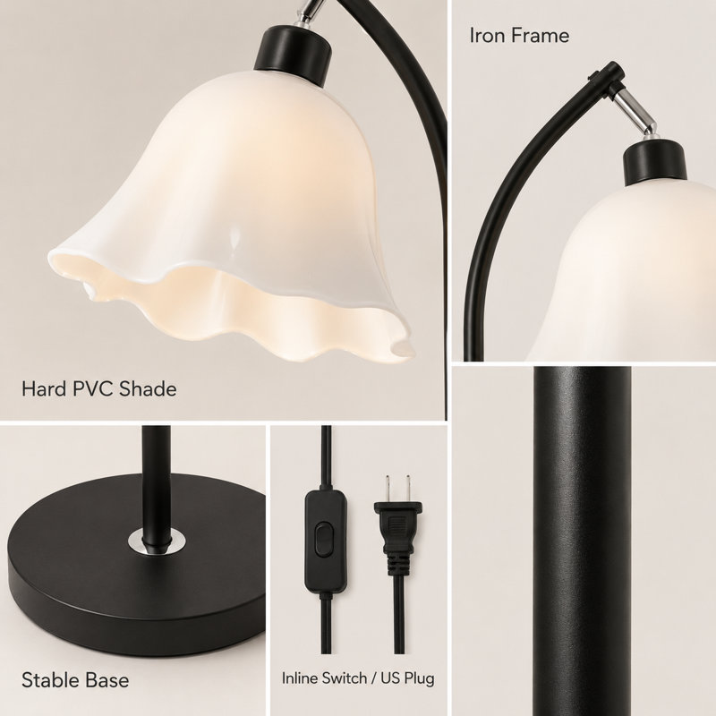 Lampe sur pied moderne à 1 lumière avec ampoule 3 couleurs