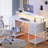 Neesha Desk with LED Lights, Computer Desk with Storage, Corner Desk with Drawers, Home Office Desk with Shelves, Writing Desk with 4 File Drawers, Gaming Desk with Power Outlets, Study Desk-101530546-92210965