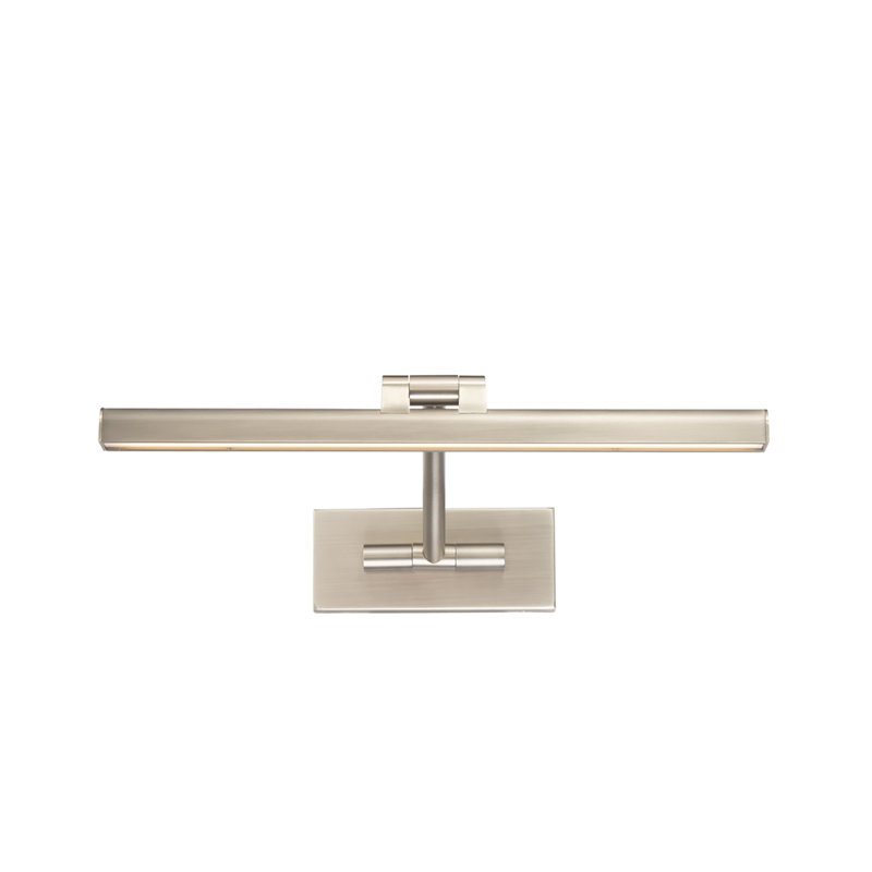 Reed 25In LED Adjustable Picture Light 3000K In Black, 3" H x 11.4" W x 16.5" D, Brushed Nickel