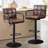 4-Piece Penacook Swivel Adjustable Height Upholstered Bar Stool-414252709