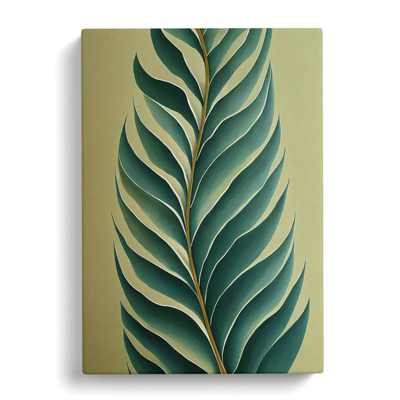 CAN-V0523-274X Bold Plant Leaves Vol.2 - Wrapped Canvas Print, 50cm H x 35cm W x 3cm D