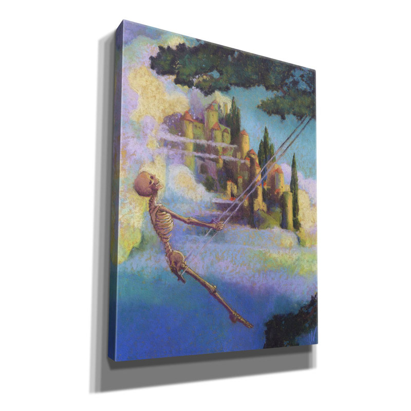 Art mural sur toile Trinx® «Bone To Be Wild» par Marie Marfia, H 54 po x l 40 po x P 1,5 po