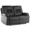 Bergen Faux Leather Reclining Loveseat-26297192