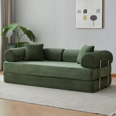 78.7" Boneless Sleeper Sofa Bed, Convertible Couch Bed, High Density Sponge Compression Sofa for Living Room, Bedroom, Family Movie Room