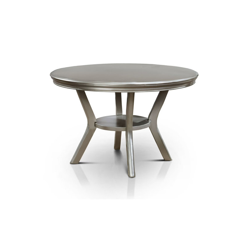 Table ronde transitionnelle l 48,4 po, champagne