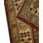 Hand-Knotted High-Quality Gold and Red Area Rug