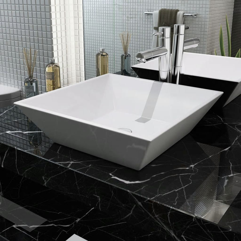 Ricarda Ceramic Square 415 mm Countertop Basin