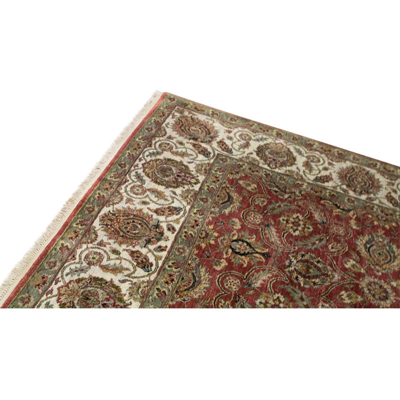Tapis brun / ivoire noué à la main