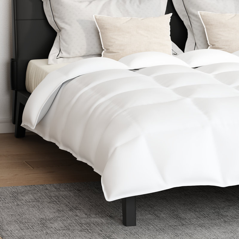 Winter Duvet Other With Pillow 3 Pcs White 240 X 200 Cm, Super King Duvet Cover + 2 Accent Pillows