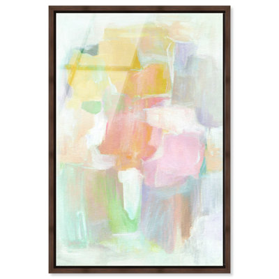 Soleil à travers la couleur II - Ira Colmeva, grande reproduction abstraite encadrée de 1 pièce par Art Remedy, cadre en noyer, 44 x 66
