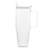 40 oz Borosilicate Diamond Pattern Burkhalter Cup With Handle And Straw-1307364576