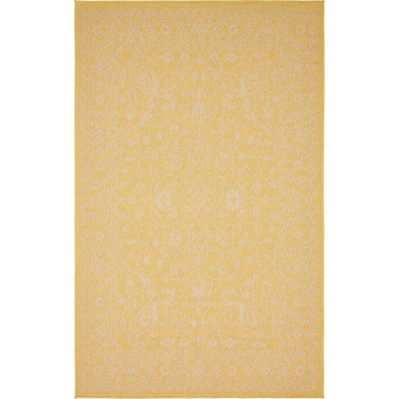 Tapis d'extérieur pour terrasse couleur beurre, Rectangle 2 pi x 3 pi
