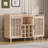 Bar Cabinet with Wine Glass Rack & 2 Doors - -785122883