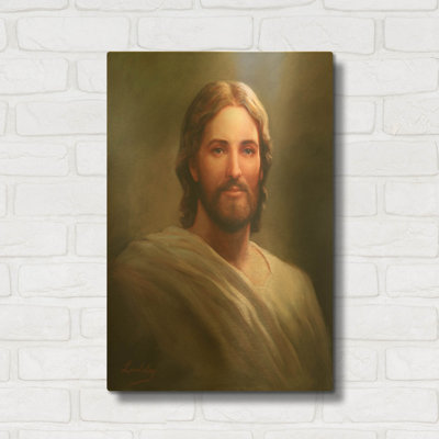 'Our Savior' By David Lindsley Gold Metal Wall Art, 16" x 24"